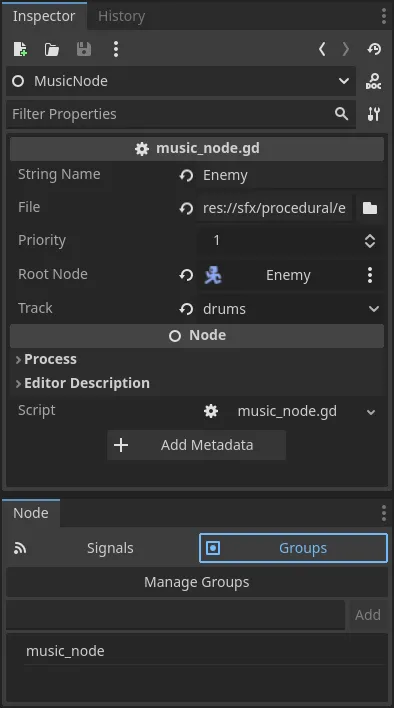 Music node