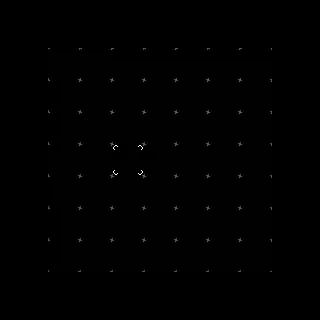 The cursor snaps between two cells to demonstrate the animation phases